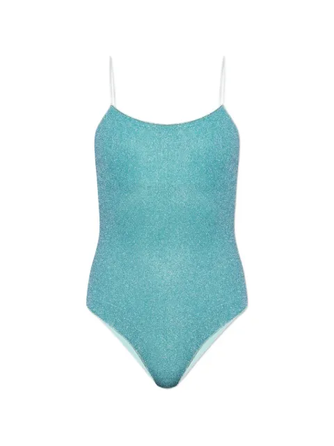 Oséree open-back swimsuit Blue LIS601