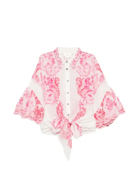 Camilla floral-print shirt White 00041420