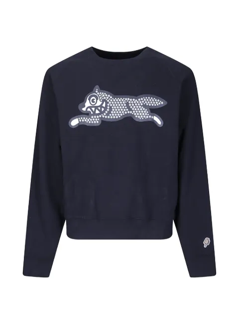 ICECREAM Running Dog glitter-embellished sweatshirt Black ICCR26242