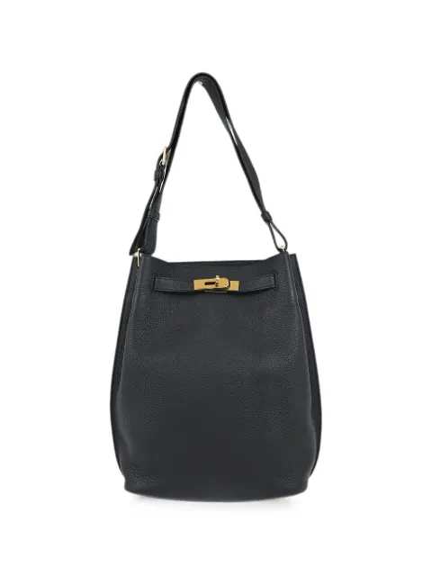 Hermès Pre-Owned 22 Togo So Kelly shoulder bag Black 167004
