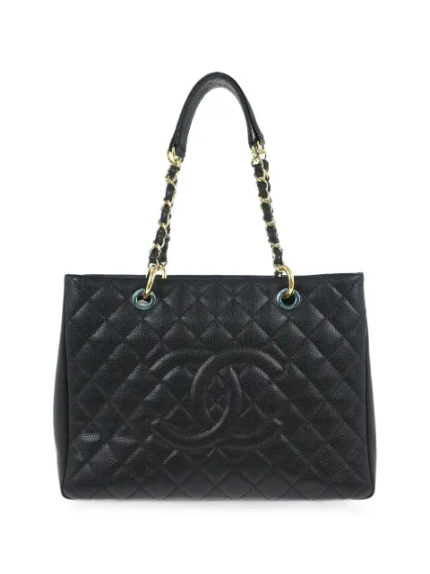 CHANEL Pre-Owned 2014 Grand Shopping Tote GST tote bag Black 196767