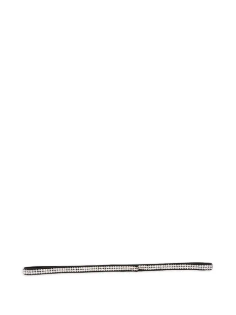Dolce & Gabbana Pre-Owned 2000s crystal-embellishment belt Black DG150BYW