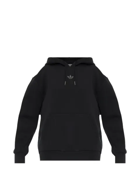 adidas logo-print drawstring hoodie Black KQ6461