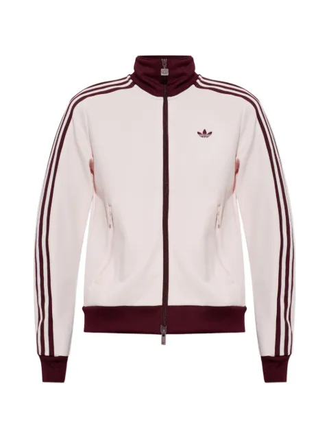 adidas logo-embroidered side-stripe jacket Pink KX4264