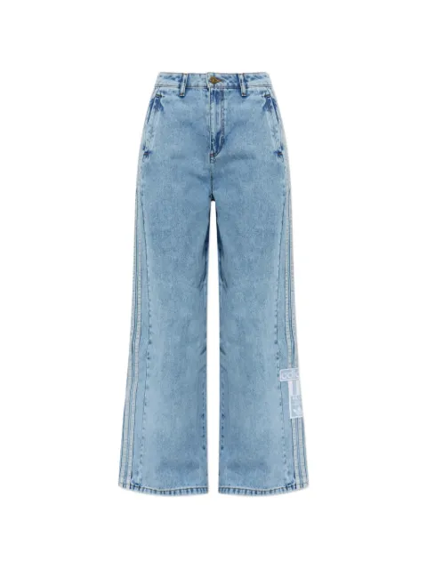 adidas Adibreak logo-patch wide-leg jeans Blue KT2651