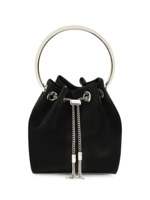 Jimmy Choo Bon Bon bucket bag Black J000181633BLACKSILVE