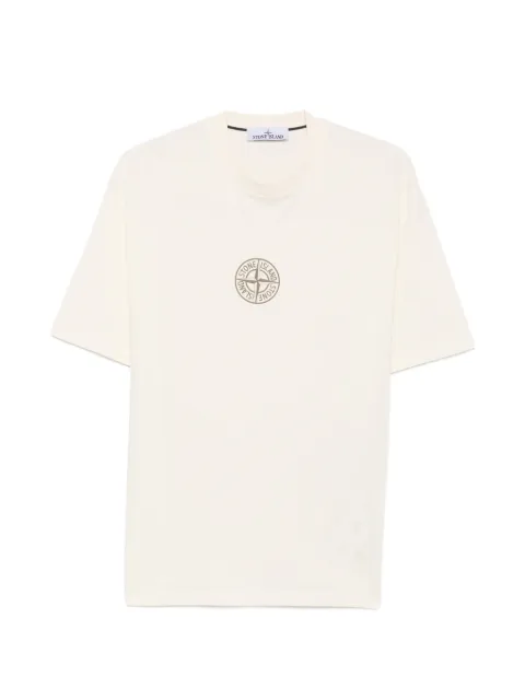 Stone Island logo-print cotton T-shirt Neutrals L2S152100001S0480