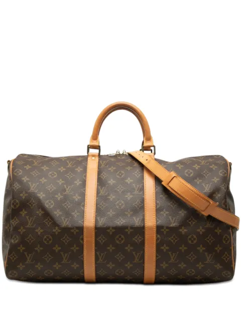 Louis Vuitton Pre-Owned 1990 Monogram Keepall Bandouliere 50 travel bag Brown OGN8YSORBLH1XW07