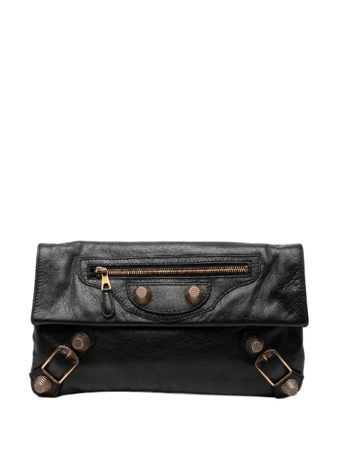 Balenciaga Pre-Owned 2007-2010 Lambskin Motocross Giant 21 Envelope clutch bag Black JGNMHC06CXZTEK6J