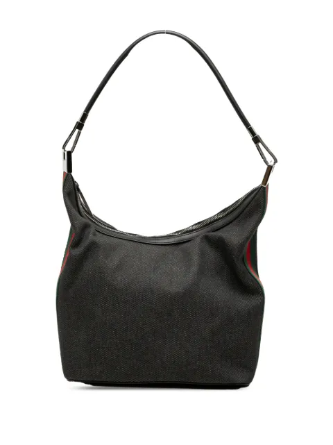 Gucci Pre-Owned 2000-2015 Denim Web shoulder bag Grey BSG9SWSEINSRCAZN