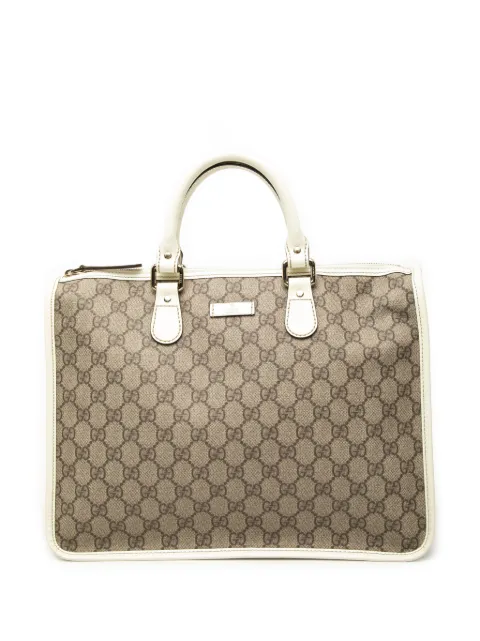 Gucci Pre-Owned 2000-2015 GG Supreme satchel White 7ZWWUIHSH8AKK595