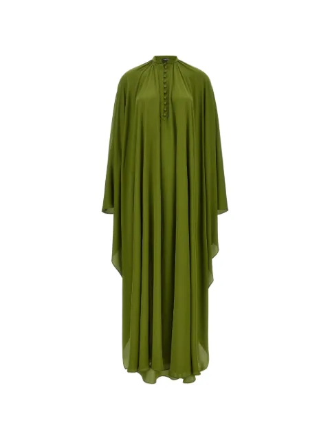 TOM FORD asymmetrical hooded dress Green KF0067FAX1507GDK