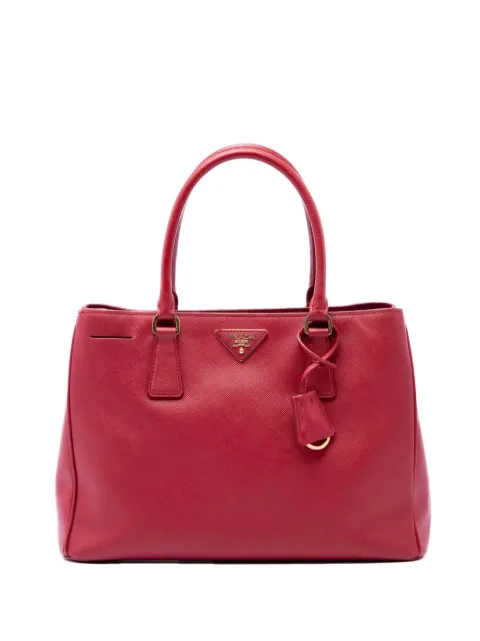 Prada Pre-Owned 2010-2026 Medium Saffiano Lux Galleria Tote satchel Red VT4P07TR5VURZBKC