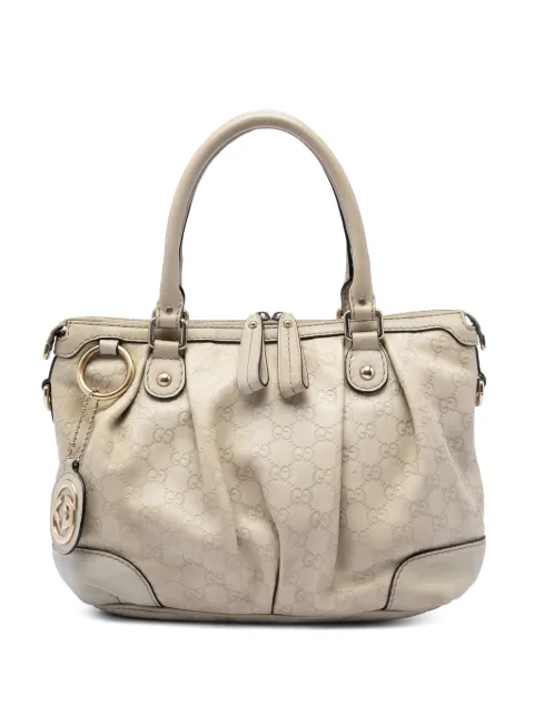 Gucci Pre-Owned 2016-2026 Guccissima Sukey satchel Brown OC4SKHH82M0E6ISX