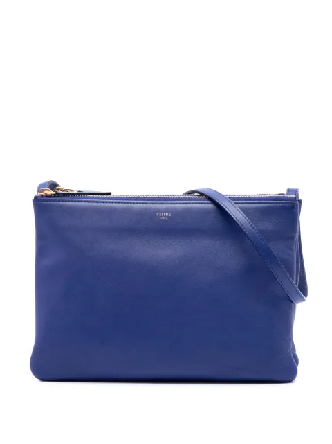 Celine Pre-Owned 2014 Large Lambskin Trio crossbody bag Blue I4F2K3J7CV4JA3OZ