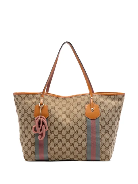 Gucci Pre-Owned 2016-2026 GG Canvas Web Jolie tote bag Neutrals ESOLN99FK34HSXAK