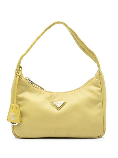 Prada Pre-Owned 2019-2026 Mini Tessuto Re Edition 2000 shoulder bag Yellow CQWOQW0LPMDMHP76