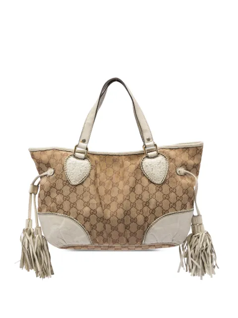 Gucci Pre-Owned 2016-2026 Small GG Canvas Tribeca tote bag Neutrals 7CEALLZD7YPUZVIK