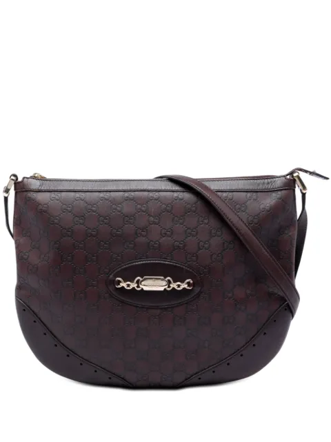 Gucci Pre-Owned 2000-2015 Guccissima Punch crossbody bag Brown W67WVNSPO7W91UGT