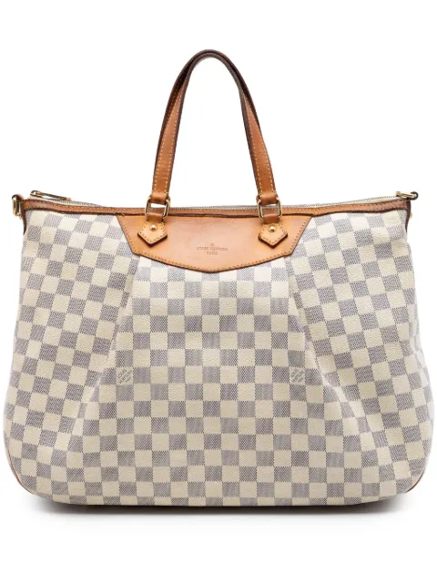 Louis Vuitton Pre-Owned 2010 Damier Azur Siracusa GM satchel White M089LAVXRYOZNNR7