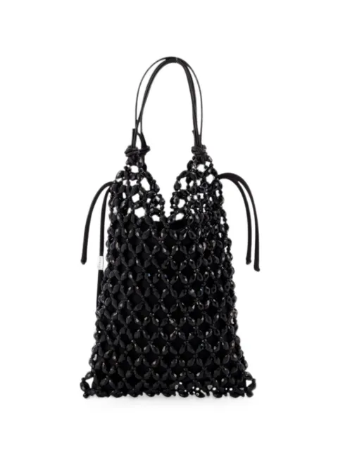 STAUD Karla pearl-embellished tote bag Black H26P4020AC