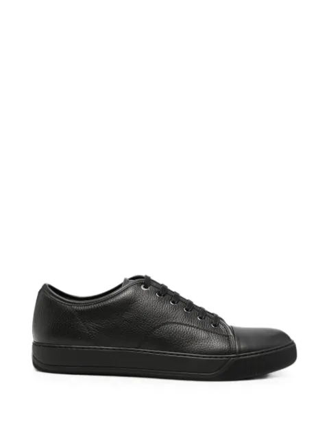 Lanvin grained leather sneakers Black FMSKDBB1GNLEA26