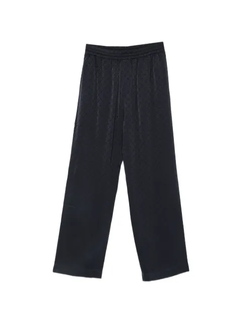Casablanca monogram-jacquard trousers Blue MPF26TR48001
