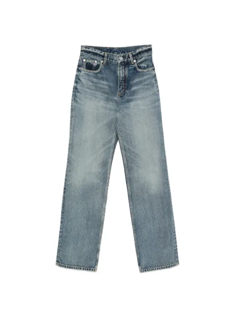 Alaïa distressed straight-leg jeans Blue AA9P1274D023C
