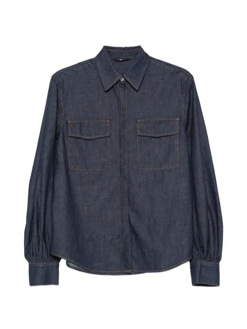 7 For All Mankind balloon-sleeve denim shirt Blue 7NN80H07