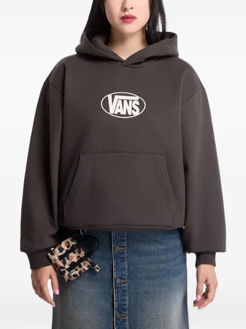 Vans logo-print pouch-pocket hoodie Black VN0010EHEMV1