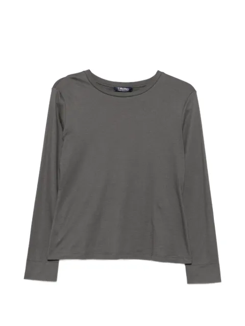 'S Max Mara Smmfumetto crew neck long-sleeve top Grey 2629976021600