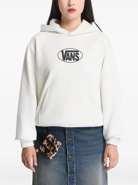 Vans logo-print pouch-pocket hoodie White VN0010EHFS81