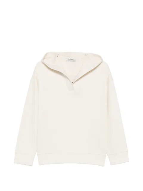 'S Max Mara hooded long-sleeve hoodie Neutrals 2629926031600