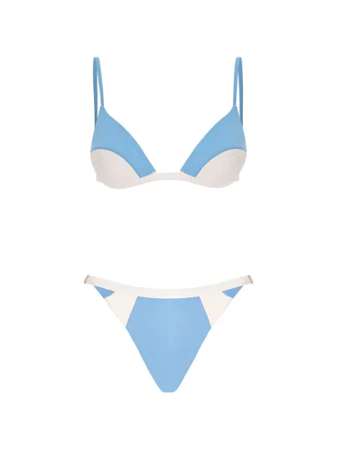 Noire Swimwear Nyra Alice triangle bikini Blue NSW448SKYBLUE