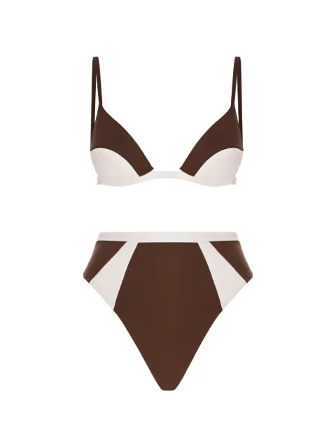 Noire Swimwear Nyra Gisele triangle bikini Brown NSW491ESPRESSO