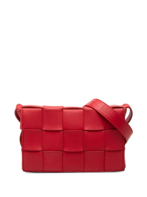 Bottega Veneta Pre-Owned 2012-2026 Nappa Intrecciato Cassette crossbody bag Red 7G41NL62LLE9UWWA