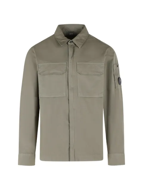 C.P. Company Lens-detail cotton overshirt Grey 21CMOS752A110143G356