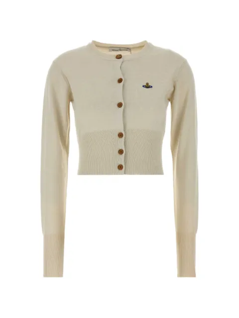 Vivienne Westwood Bea cropped cardigan Neutrals 1803002UY001V