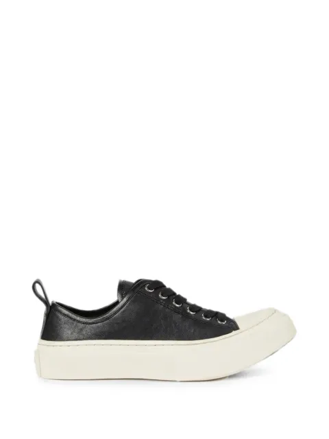Ann Demeulemeester grained calf leather sneakers Black B0014408LT208