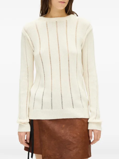 Ann Demeulemeester open-knit sweater White B0014316KN085