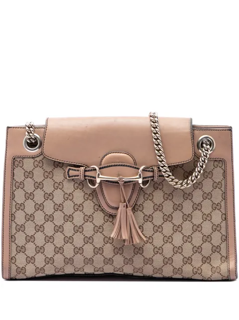 Gucci Pre-Owned 2016-2026 Large GG Canvas Emily shoulder bag Neutrals KSHIWM241Q5NAYGL
