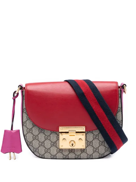 Gucci Pre-Owned 2016-2026 GG Supreme Web Padlock crossbody bag Neutrals SW48R2NJMCBQOSQ4