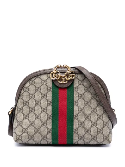 Gucci Pre-Owned 2016-2026 Small GG Supreme Web Ophidia Dome crossbody bag Neutrals PXWRCV2RXJLU4GAB