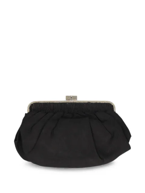 Pirovano Vintage cotton clutch bag Black W15062637