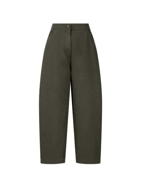 TOMBOY elasticated-waist cotton chino trousers Green 9106331108