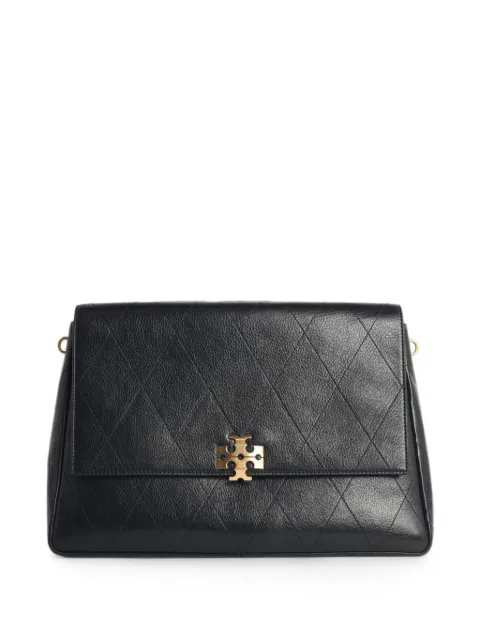 Tory Burch Charlie leather shoulder bag Black 185805