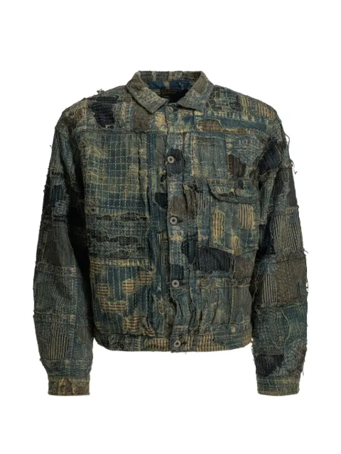KAPITAL Boro patchwork denim jacket Blue EK1549LJBIDG
