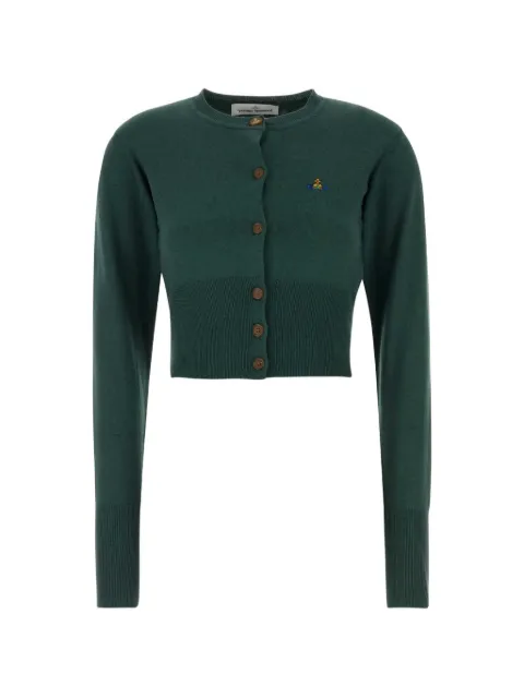 Vivienne Westwood Bea cropped cardigan Green 1803002UY001V