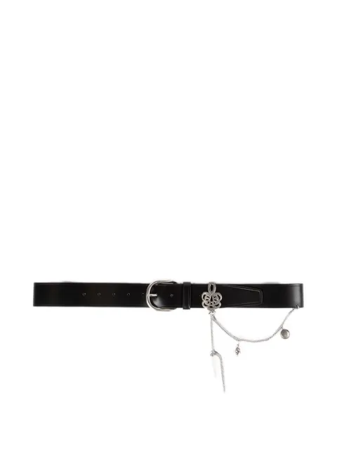 Ann Demeulemeester Ranja charm-detail belt Black B0014369LT128