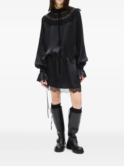 Ann Demeulemeester Armida ruffle-collar mini dress Black B0014415FA134